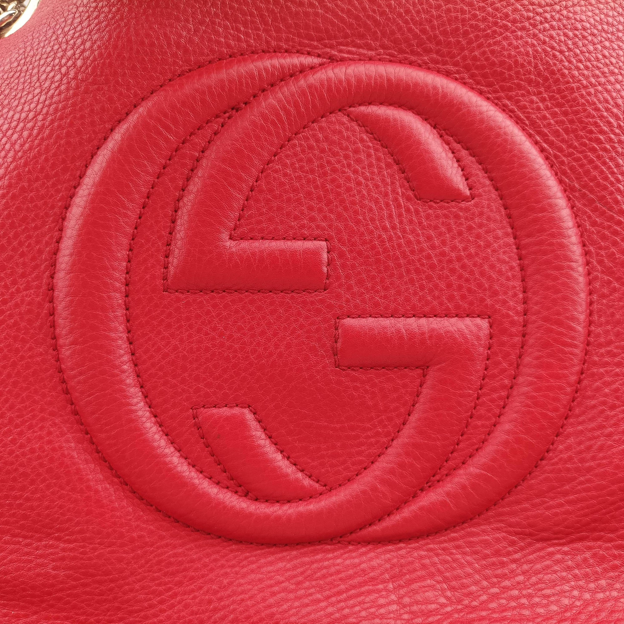 Vintage Gucci Soho Red Leather 308982 shoulderbag | stylenewstar