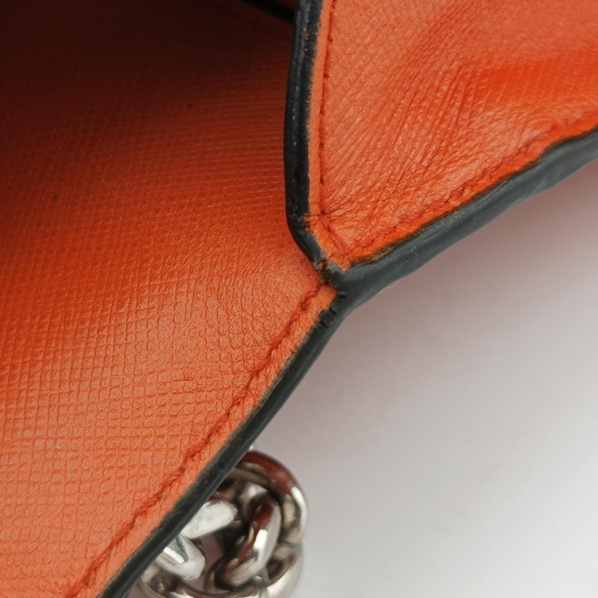 Secondhand Prada Sound Lock Orange SAFFIANO Leather BN0924 shoulderbag | stylenewstar