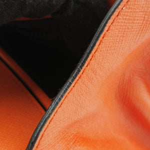 Secondhand Prada Sound Lock Orange SAFFIANO Leather BN0924 shoulderbag | stylenewstar