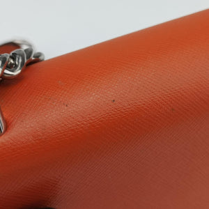 Secondhand Prada Sound Lock Orange SAFFIANO Leather BN0924 shoulderbag | stylenewstar
