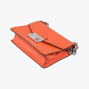 Secondhand Prada Sound Lock Orange SAFFIANO Leather BN0924 shoulderbag | stylenewstar