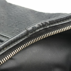Pre-owned Gucci Guccissima Black Leather 246392 handbag | stylenewstar