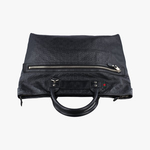 Pre-owned Gucci Guccissima Black Leather 246392 handbag | stylenewstar