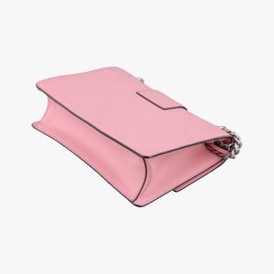 Pre-owned Prada Sound Lock Pink SAFFIANO Leather 1BD034 shoulderbag | stylenewstar