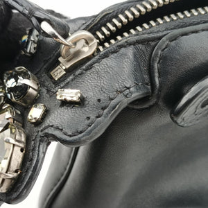 Pre-owned Fendi By the Way Black Leather 8BL135 shoulderbag | stylenewstar