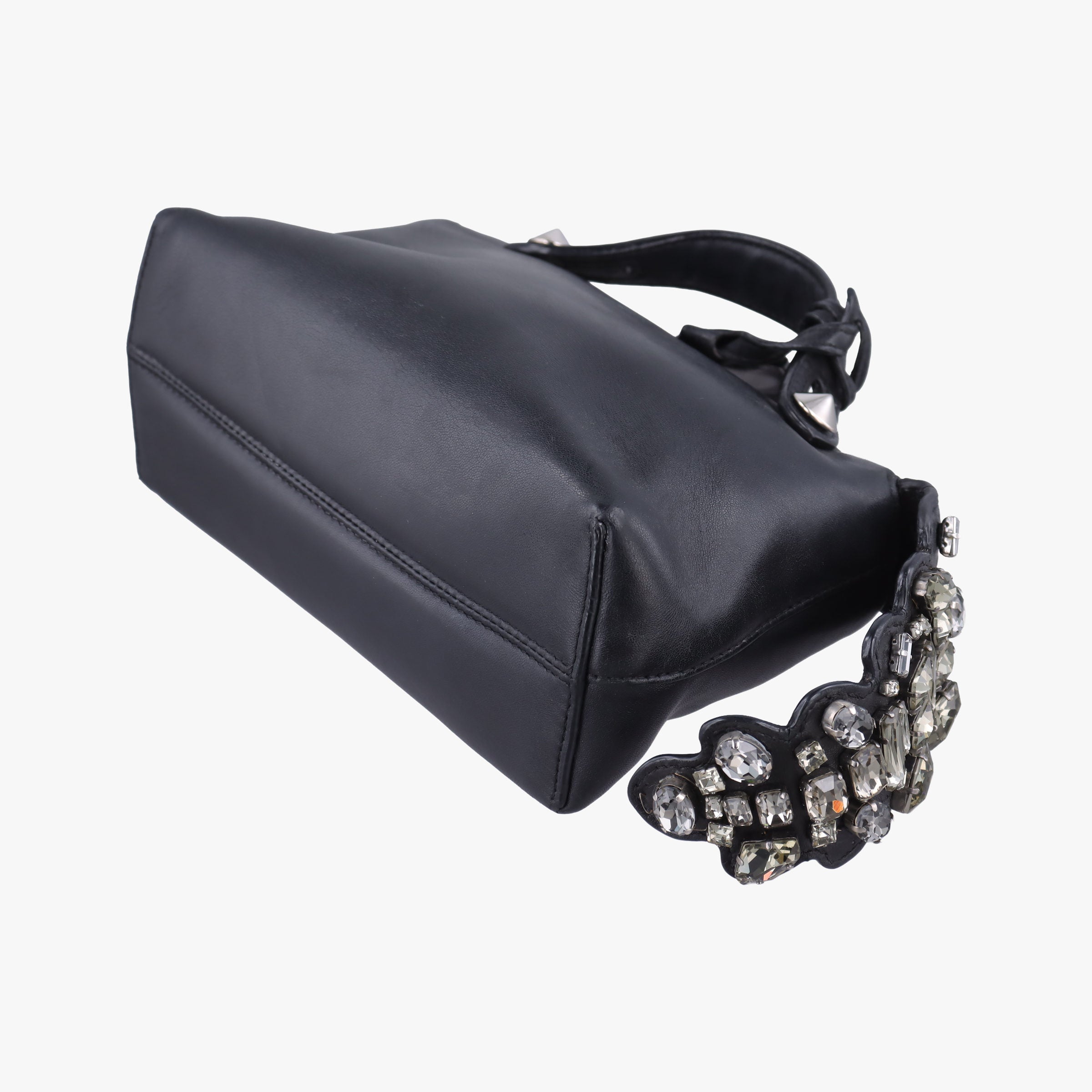Pre-owned Fendi By the Way Black Leather 8BL135 shoulderbag | stylenewstar
