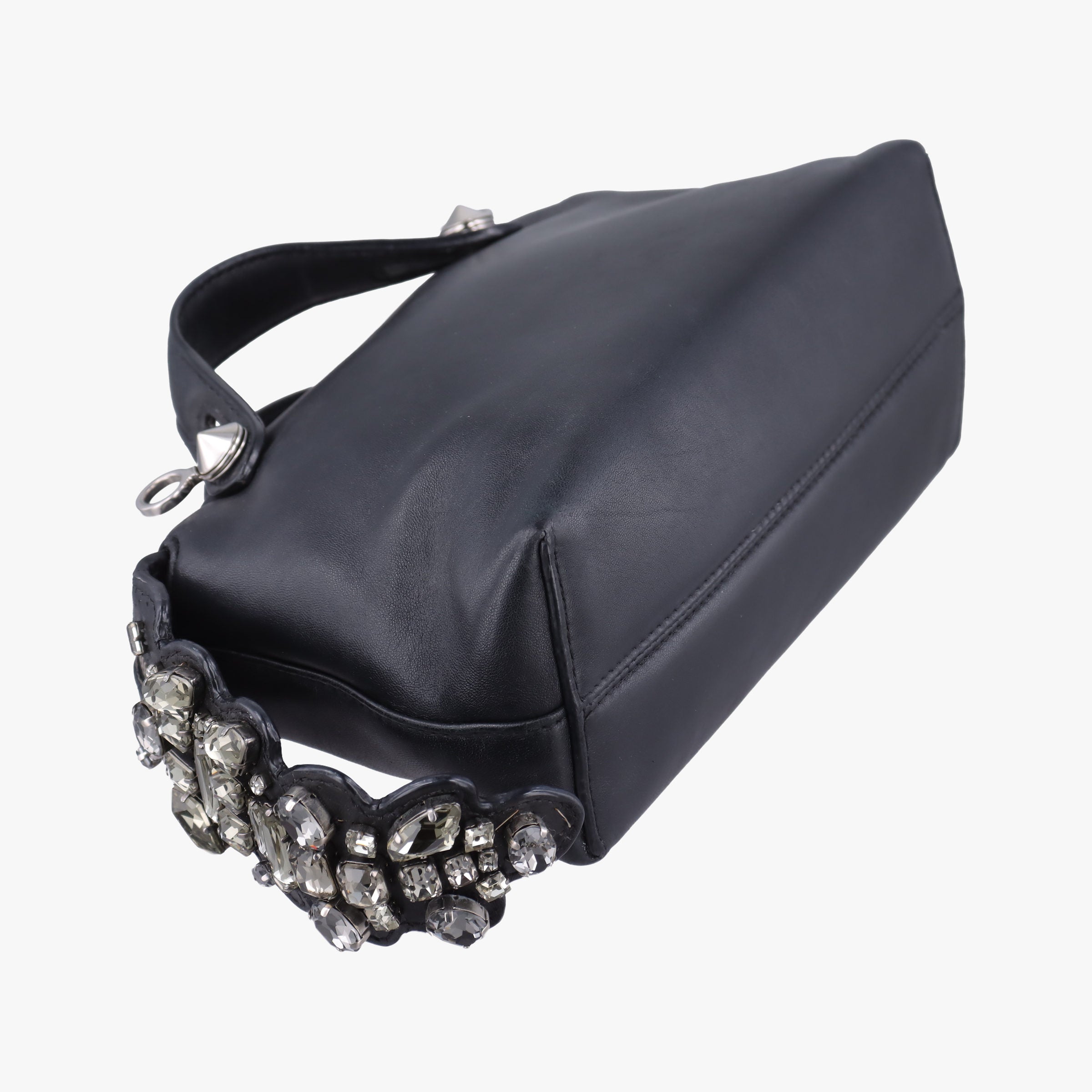 Pre-owned Fendi By the Way Black Leather 8BL135 shoulderbag | stylenewstar