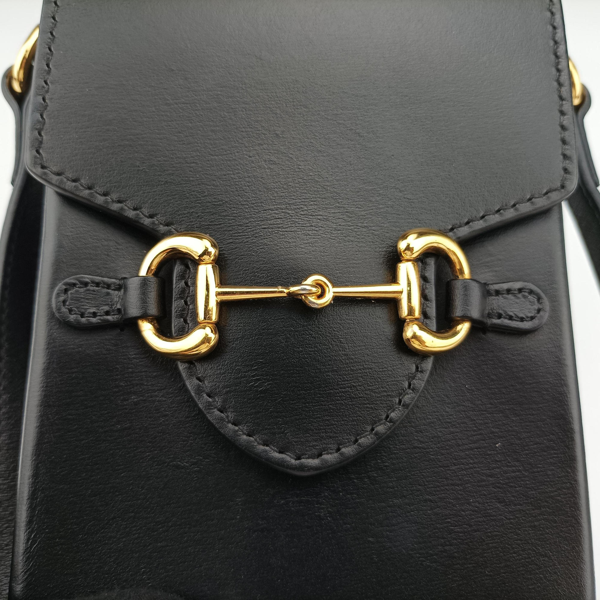 Vintage Gucci Horsebit 1955 Black Leather 625615 shoulderbag | stylenewstar
