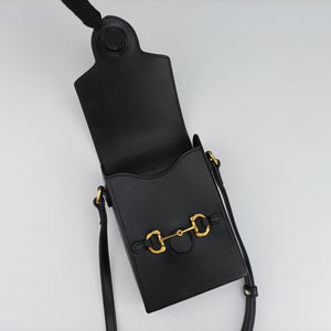 Vintage Gucci Horsebit 1955 Black Leather 625615 shoulderbag | stylenewstar