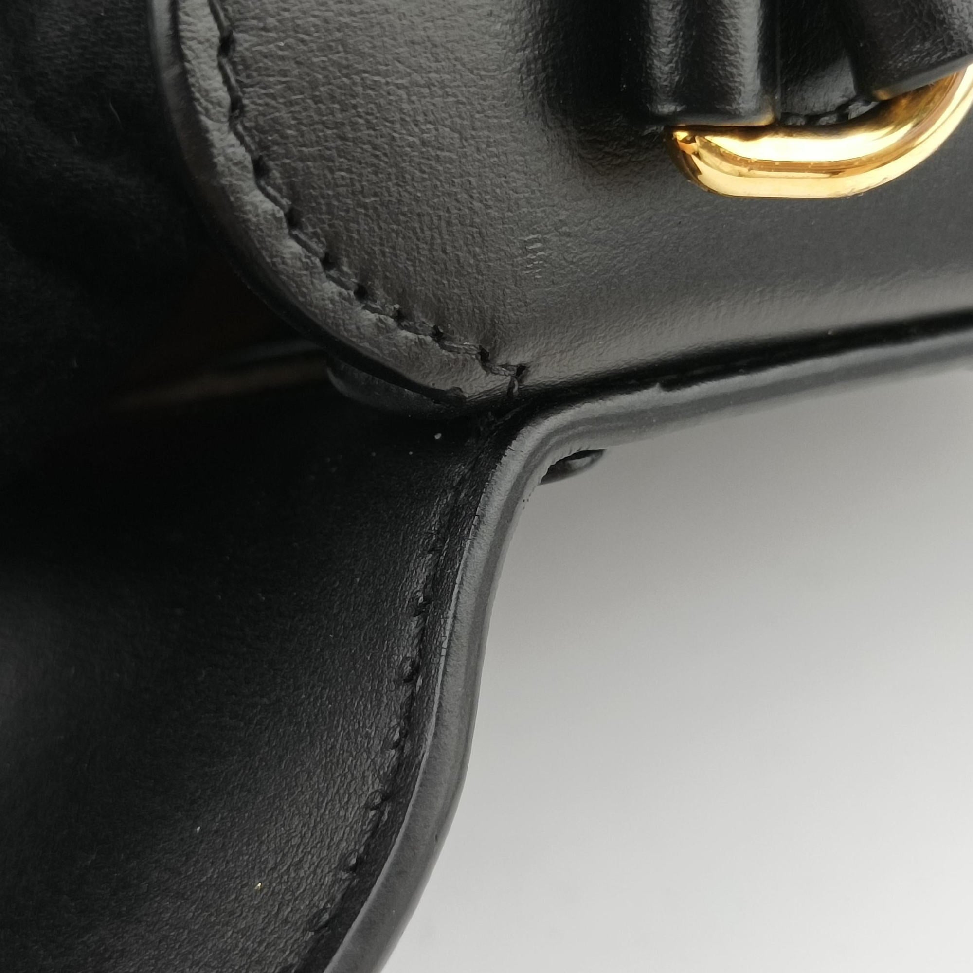 Vintage Gucci Horsebit 1955 Black Leather 625615 shoulderbag | stylenewstar