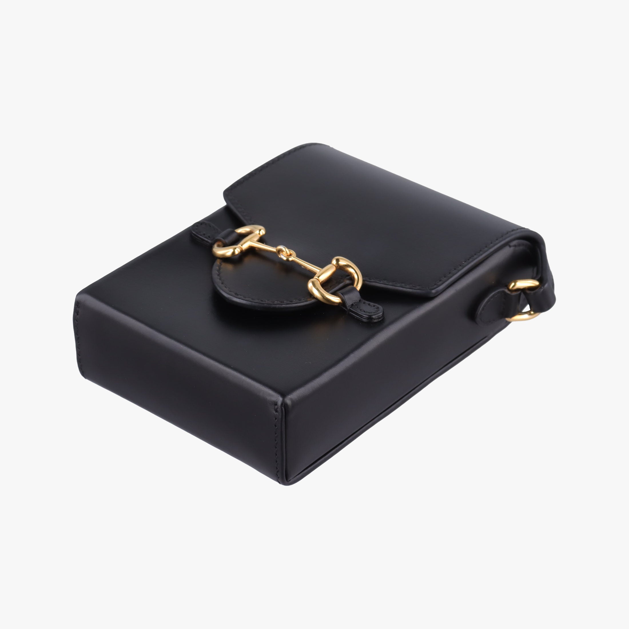 Vintage Gucci Horsebit 1955 Black Leather 625615 shoulderbag | stylenewstar