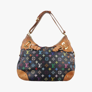 Pre-owned Louis Vuitton GRETA Noir Monogram Multicolor M40196 shoulderbag | stylenewstar
