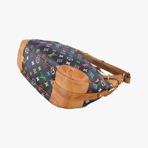 Pre-owned Louis Vuitton GRETA Noir Monogram Multicolor M40196 shoulderbag | stylenewstar