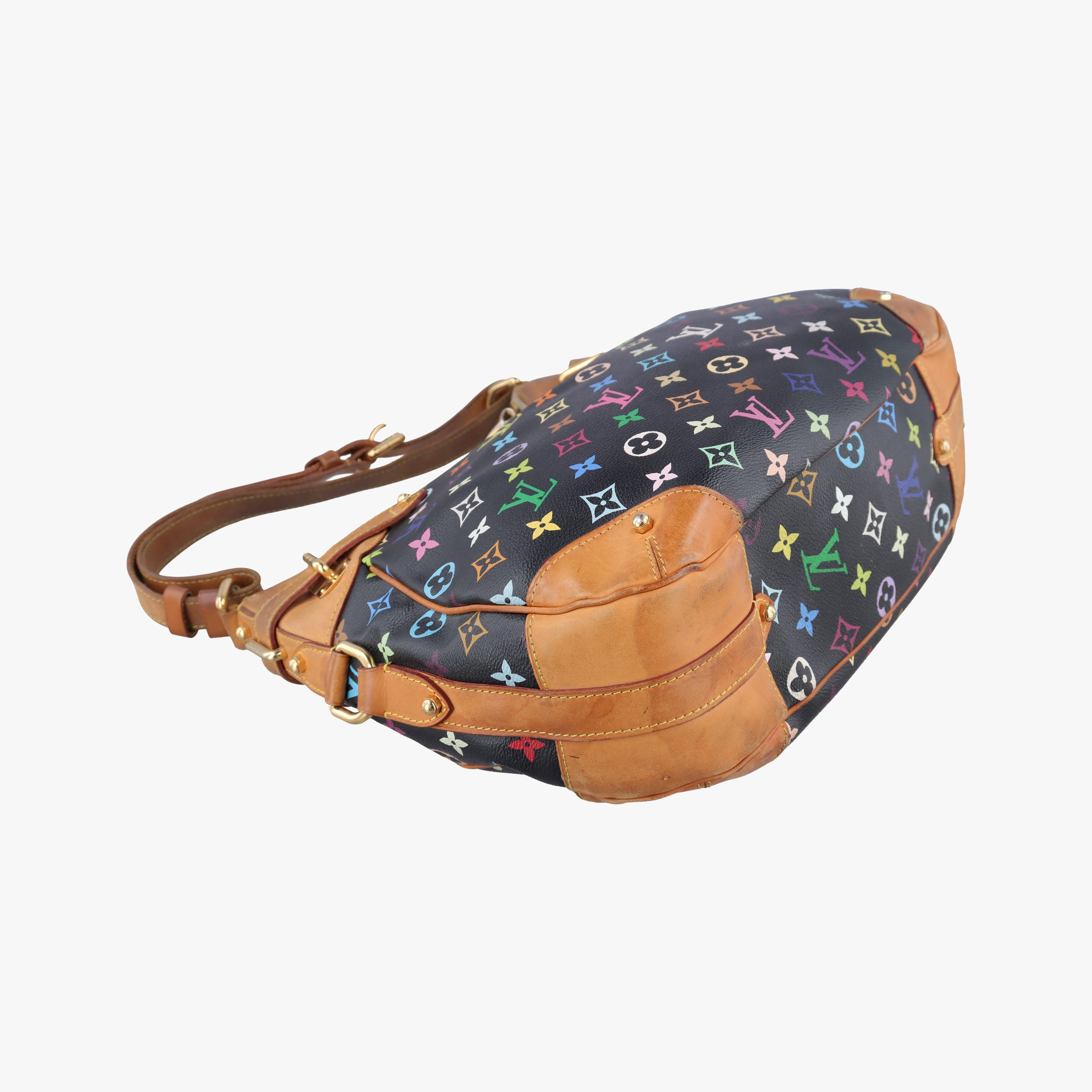 Pre-owned Louis Vuitton GRETA Noir Monogram Multicolor M40196 shoulderbag | stylenewstar