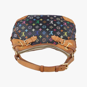 Pre-owned Louis Vuitton GRETA Noir Monogram Multicolor M40196 shoulderbag | stylenewstar