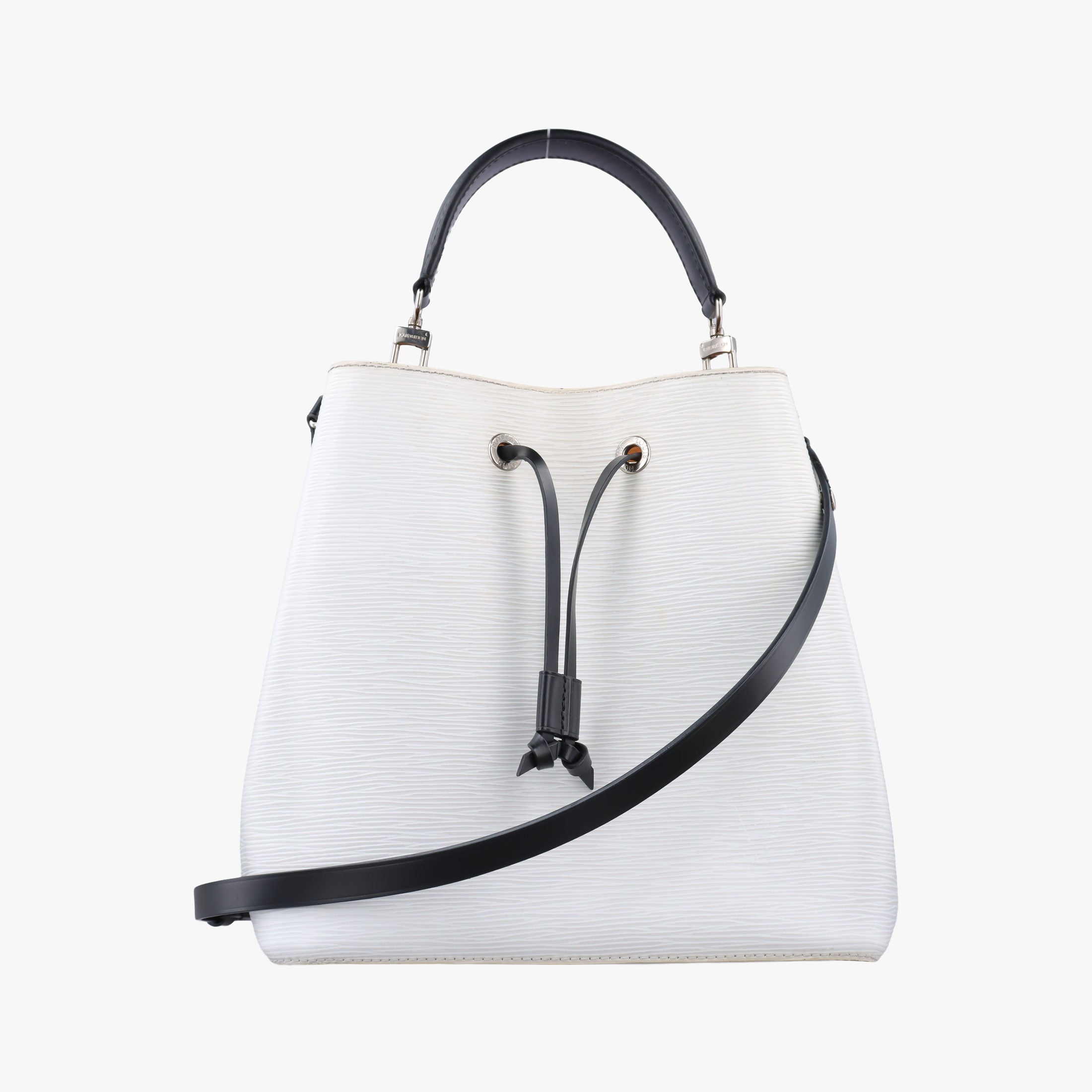 Vintage Louis Vuitton NeoNoe White × Black Epi M53371 shoulderbag | stylenewstar