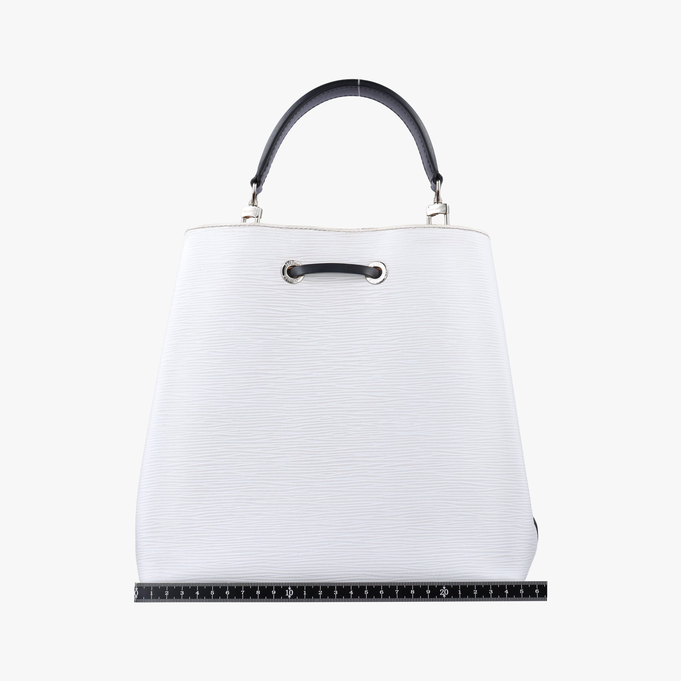 Vintage Louis Vuitton NeoNoe White × Black Epi M53371 shoulderbag | stylenewstar