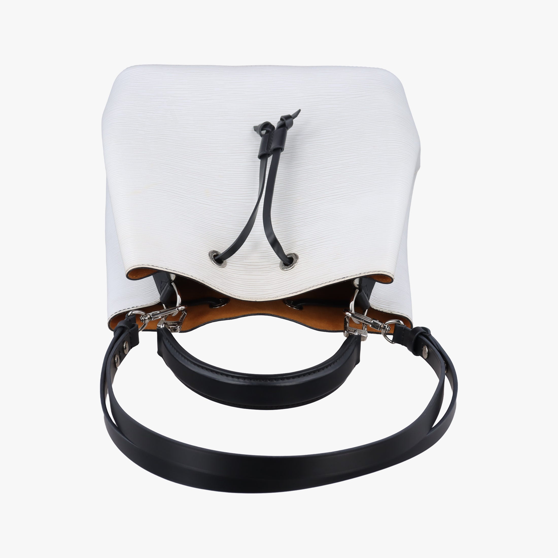 Vintage Louis Vuitton NeoNoe White × Black Epi M53371 shoulderbag | stylenewstar