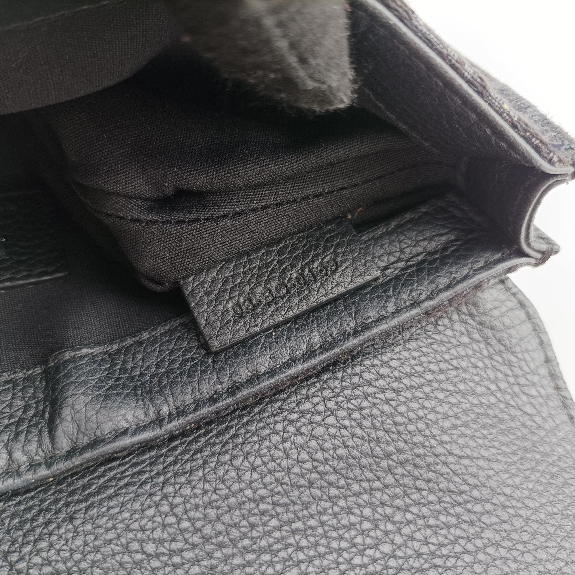 Pre-owned Christian Dior Saddle Black Jacquard×Leather  bum bag/waist bag | stylenewstar