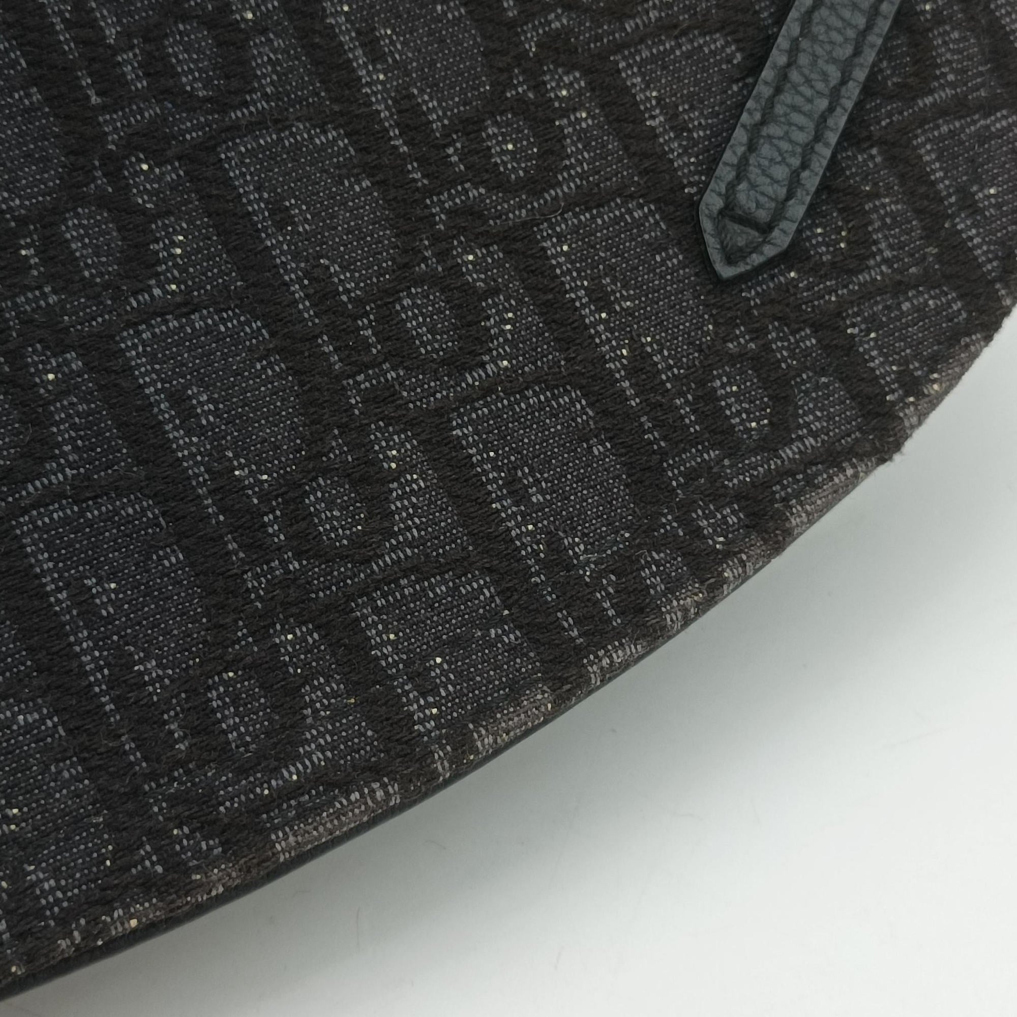 Pre-owned Christian Dior Saddle Black Jacquard×Leather  bum bag/waist bag | stylenewstar