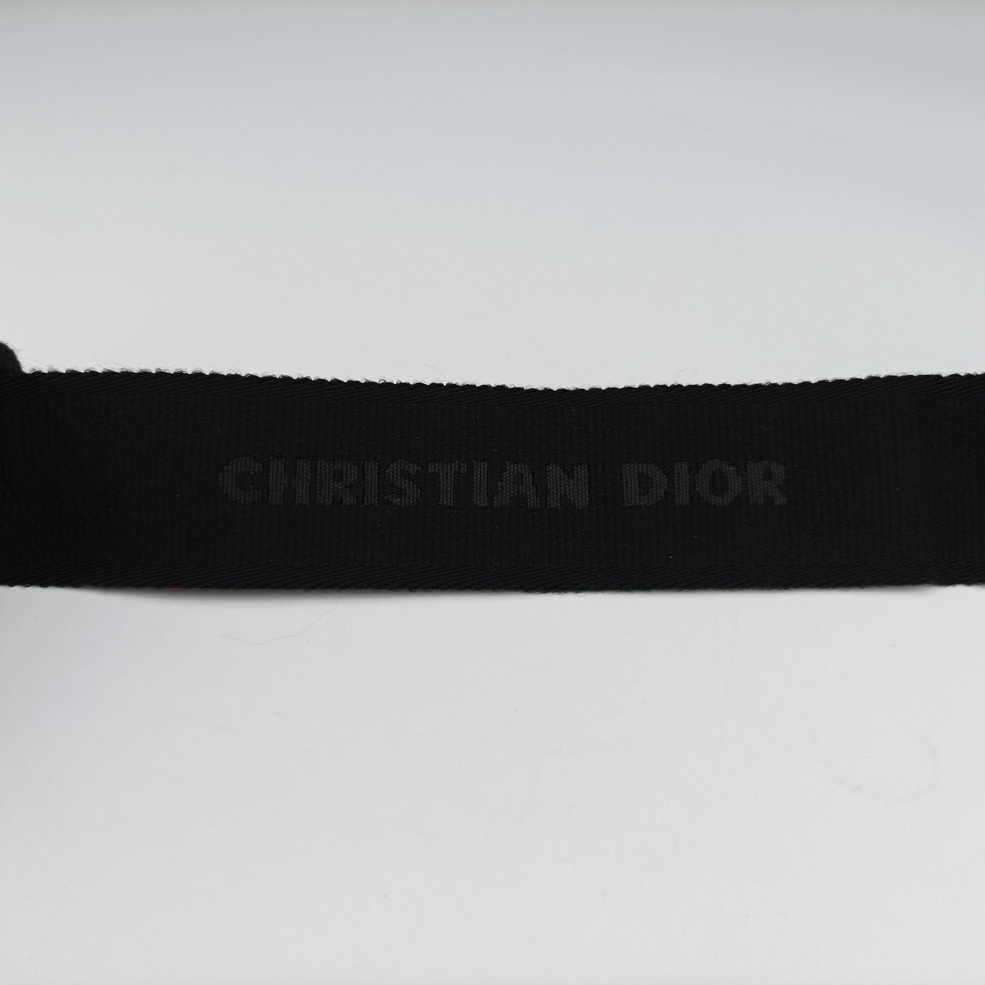 Pre-owned Christian Dior Saddle Black Jacquard×Leather  bum bag/waist bag | stylenewstar