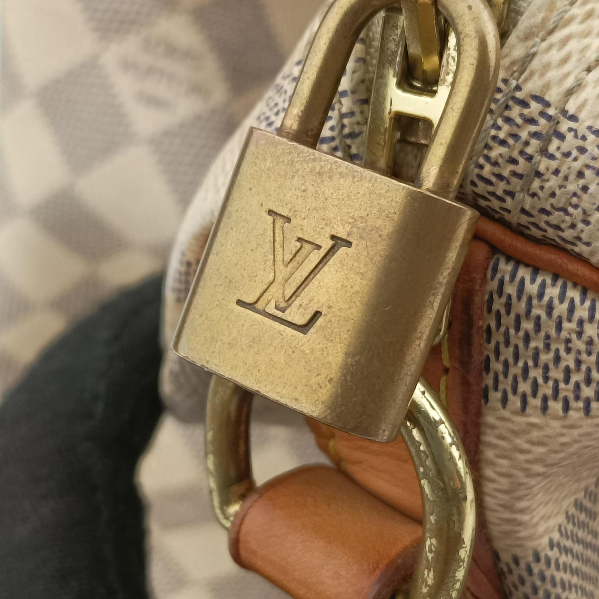 Pre-owned Louis Vuitton Speedy30 Azur Damier Canvas N41533 shoulderbag | stylenewstar