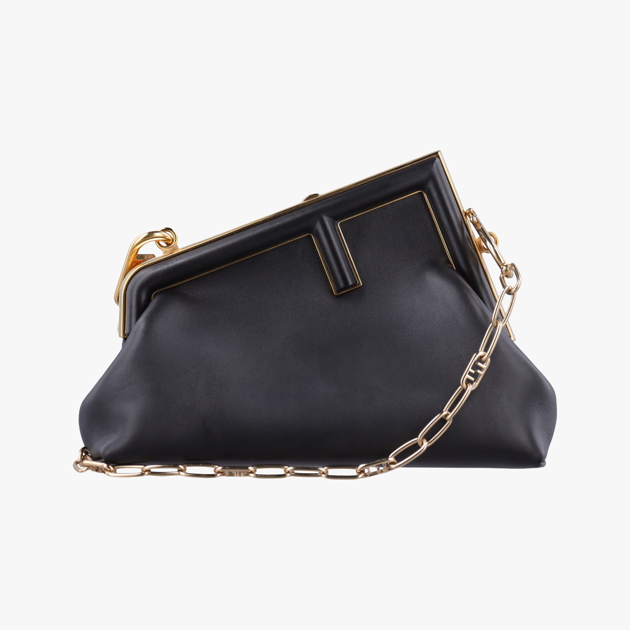 Secondhand Fendi First Black Leather 8BP129 shoulderbag | stylenewstar