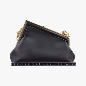 Secondhand Fendi First Black Leather 8BP129 shoulderbag | stylenewstar