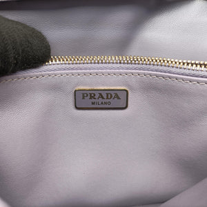 Pre-owned Prada Logo Chain Purple SAFFIANO Leather BT1035 shoulderbag | stylenewstar