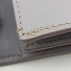 Pre-owned Prada Logo Chain Purple SAFFIANO Leather BT1035 shoulderbag | stylenewstar