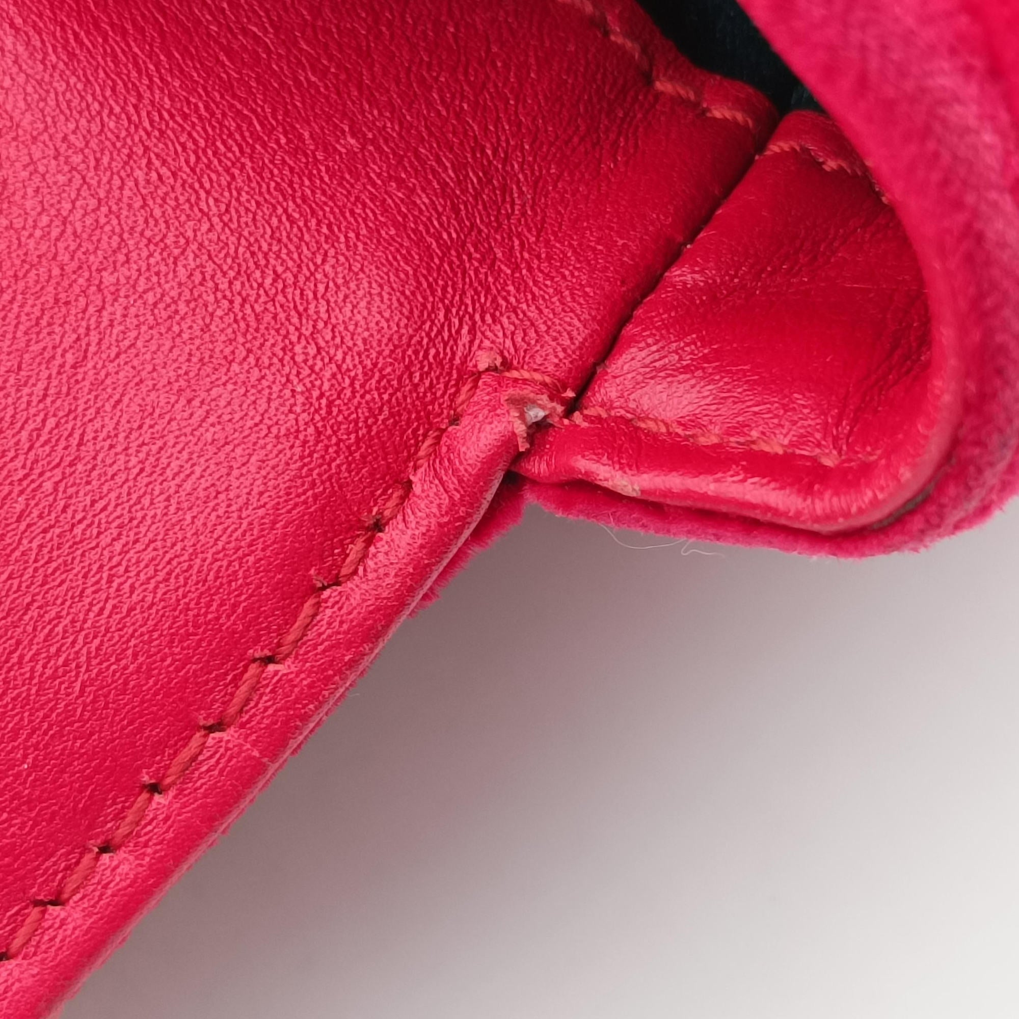 Pre-owned Gucci GG Marmont Red velour 443497 shoulderbag | stylenewstar