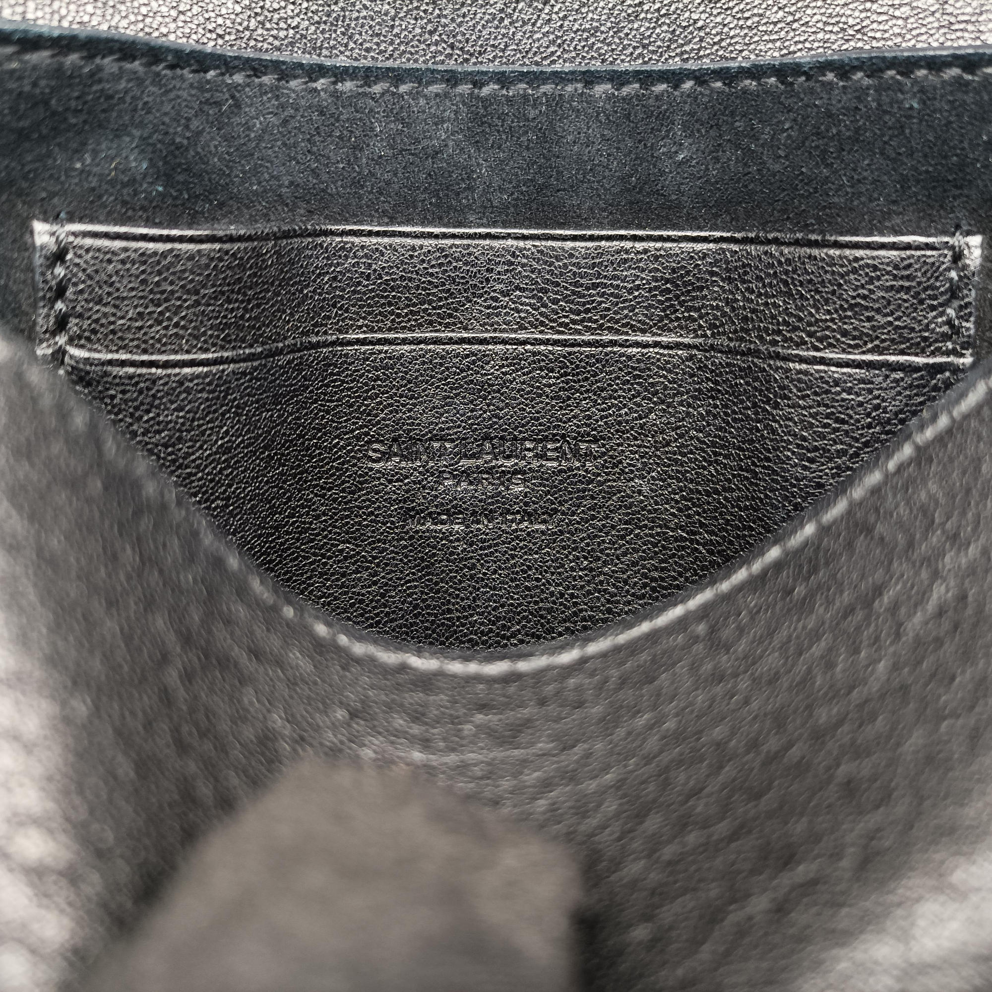 Vintage Yves Saint Laurent Charlotte Black Leather 500831 shoulderbag | stylenewstar