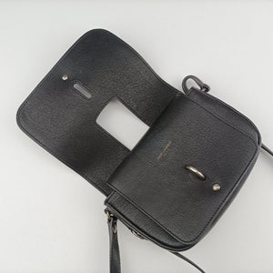 Vintage Yves Saint Laurent Charlotte Black Leather 500831 shoulderbag | stylenewstar