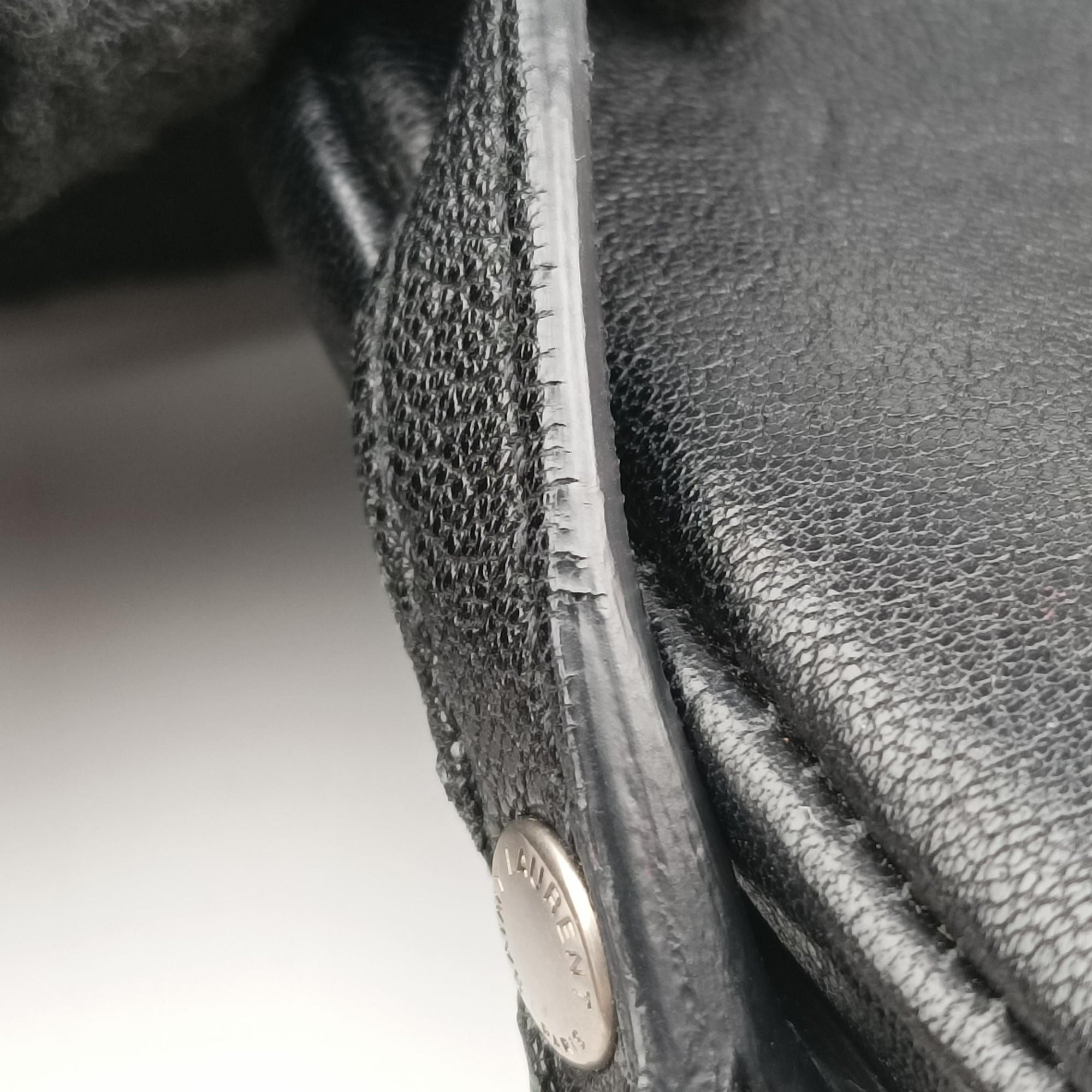 Vintage Yves Saint Laurent Charlotte Black Leather 500831 shoulderbag | stylenewstar