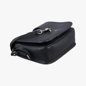 Vintage Yves Saint Laurent Charlotte Black Leather 500831 shoulderbag | stylenewstar