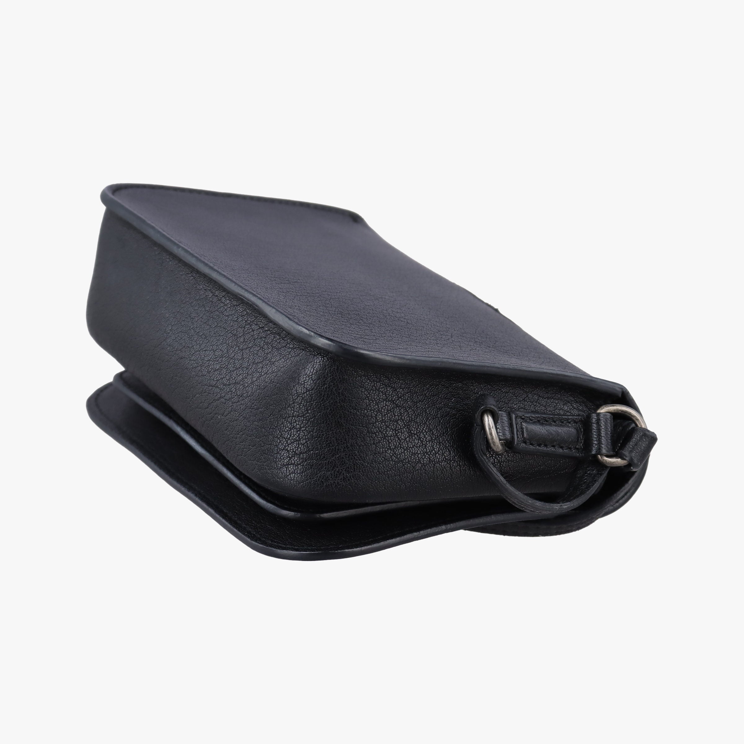 Vintage Yves Saint Laurent Charlotte Black Leather 500831 shoulderbag | stylenewstar