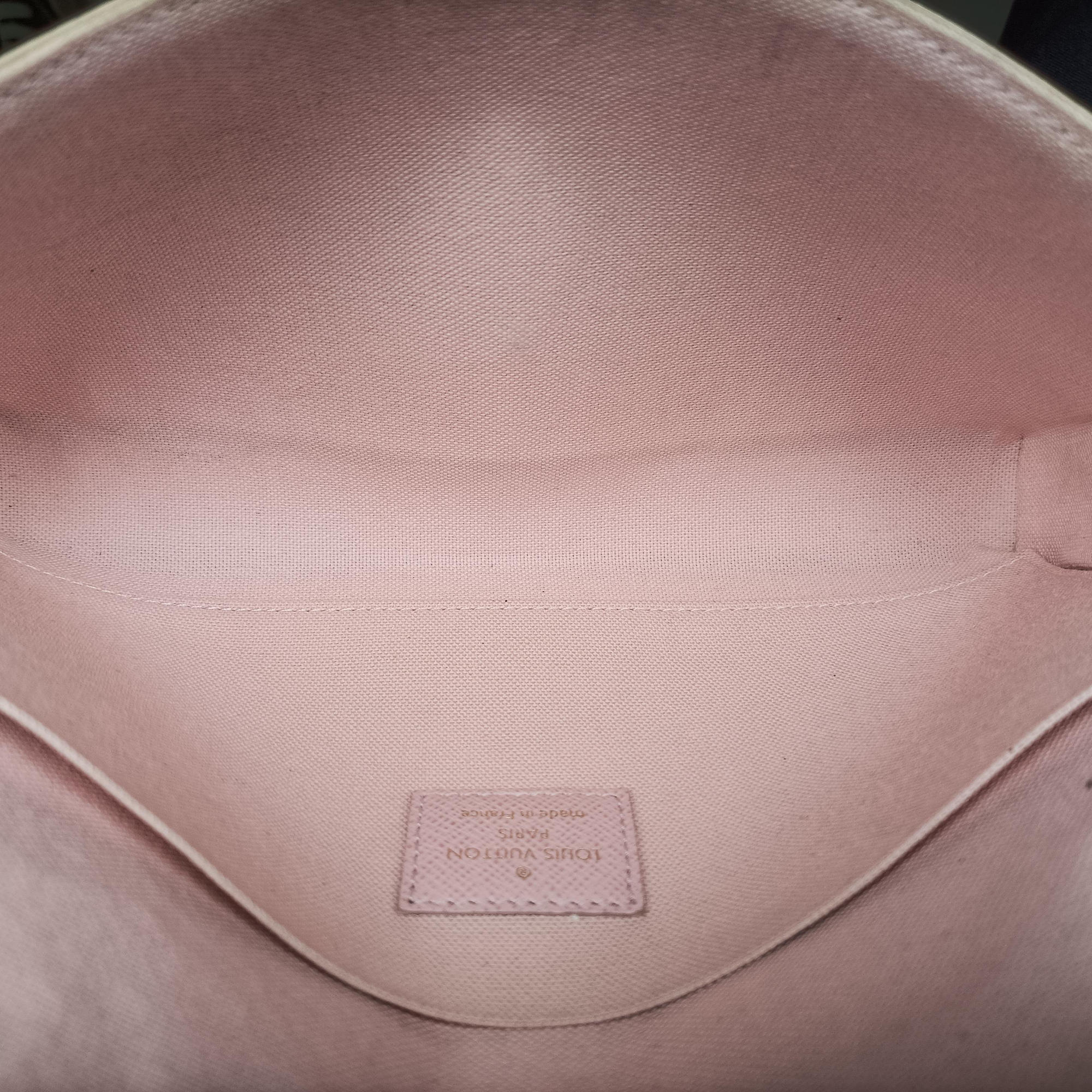 Pre-owned Louis Vuitton Pochette Felicie Azur Damier Canvas N63106 shoulderbag | stylenewstar