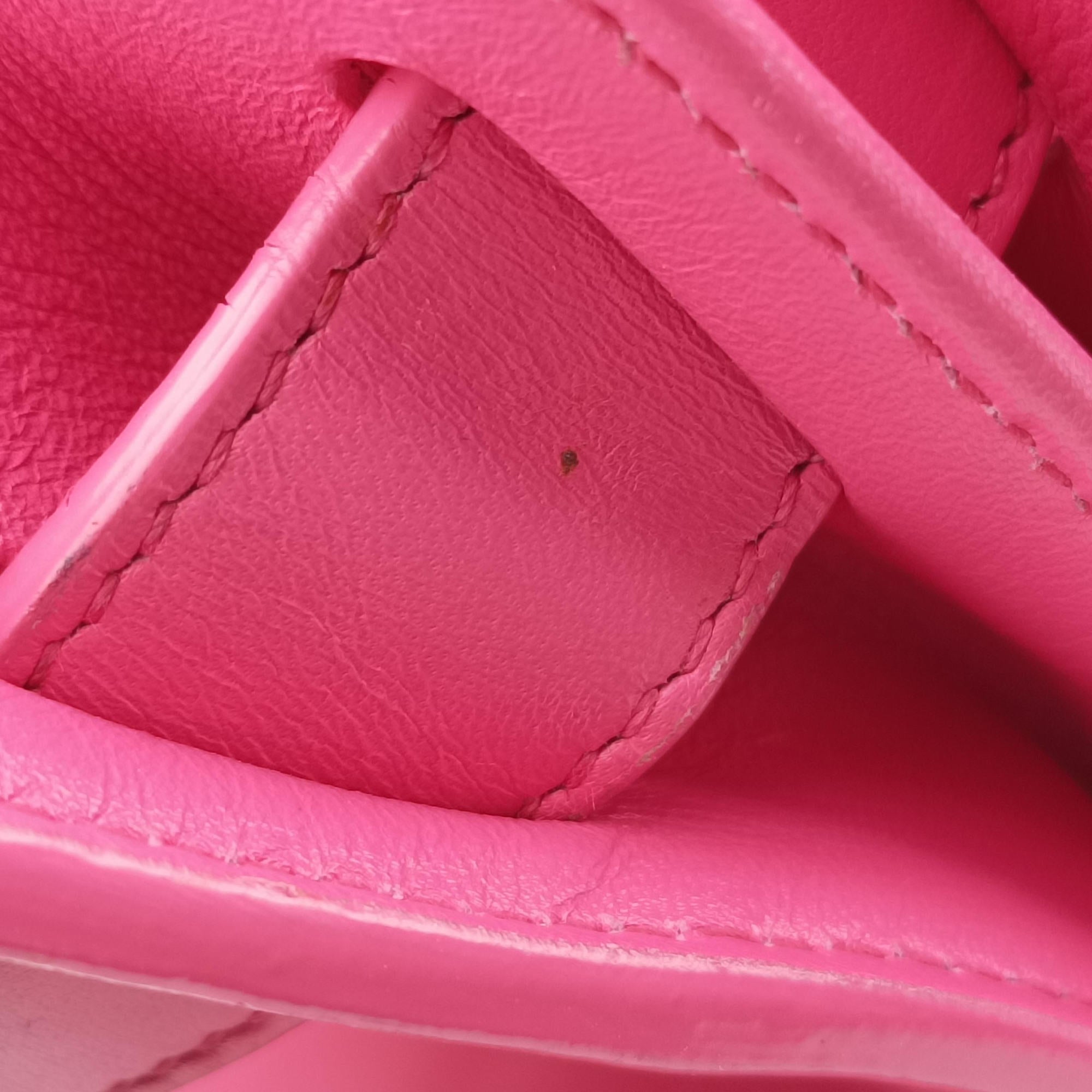 Pre-owned Yves Saint Laurent SAC DE JOUR Rose Leather 324823 shoulderbag | stylenewstar