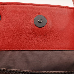 Pre-owned Bottega Veneta Intrecciato Red lambskin  handbag | stylenewstar
