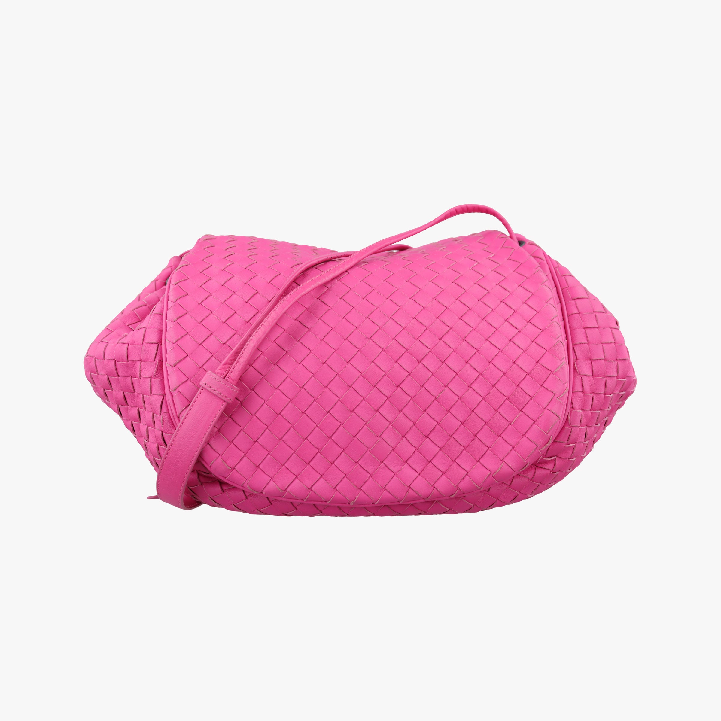 Pre-owned Bottega Veneta Intrecciato Rose lambskin  shoulderbag | stylenewstar