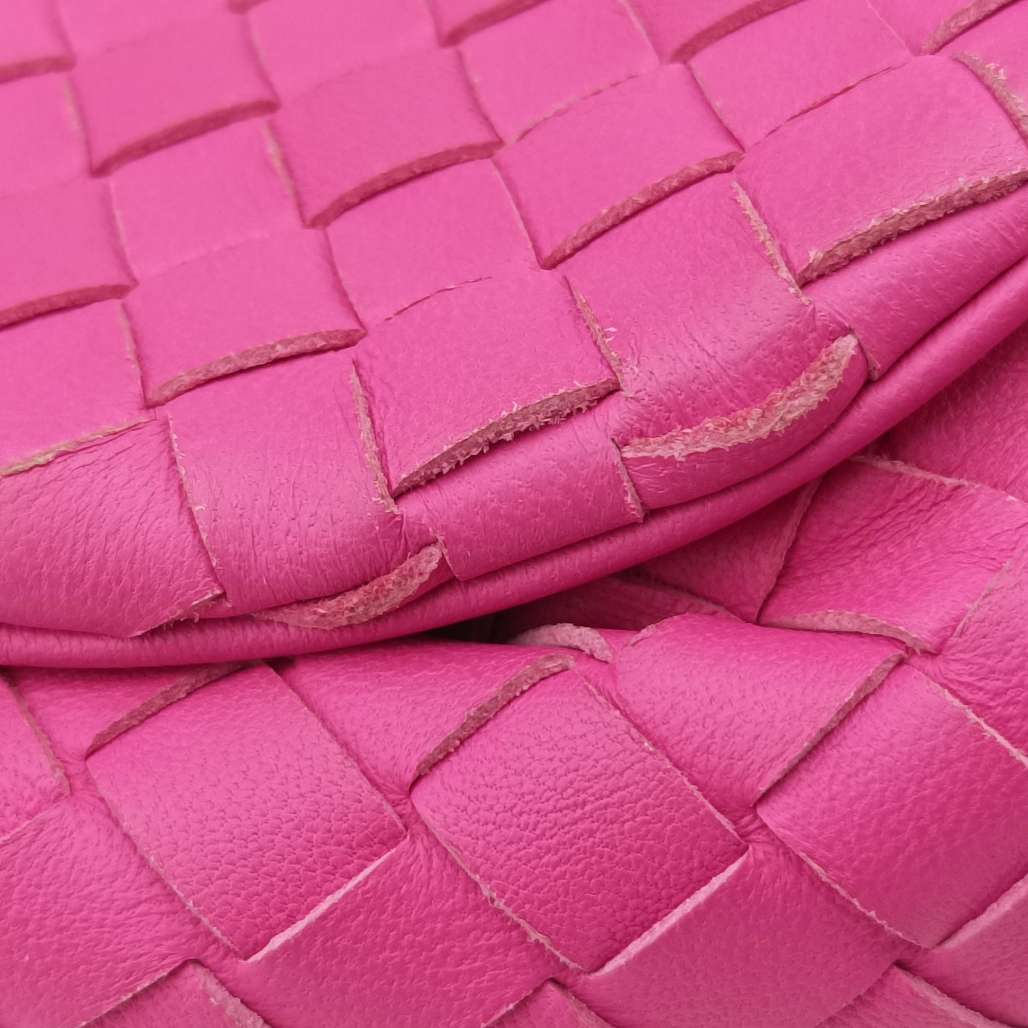 Pre-owned Bottega Veneta Intrecciato Rose lambskin  shoulderbag | stylenewstar