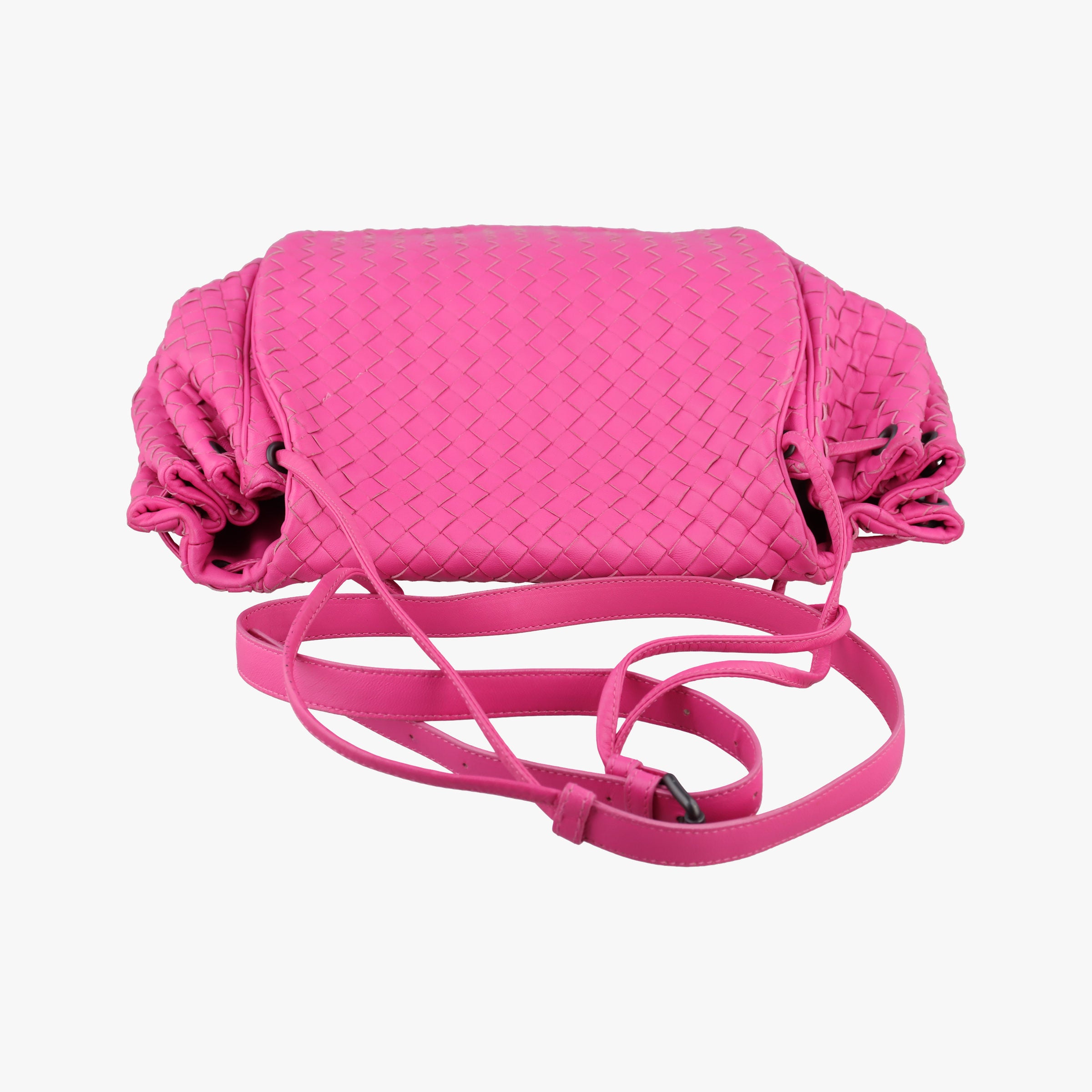 Pre-owned Bottega Veneta Intrecciato Rose lambskin  shoulderbag | stylenewstar