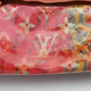 Pre-owned Louis Vuitton Weekender PM Rose×Multicolor Monogram Pulp M95734 handbag | stylenewstar