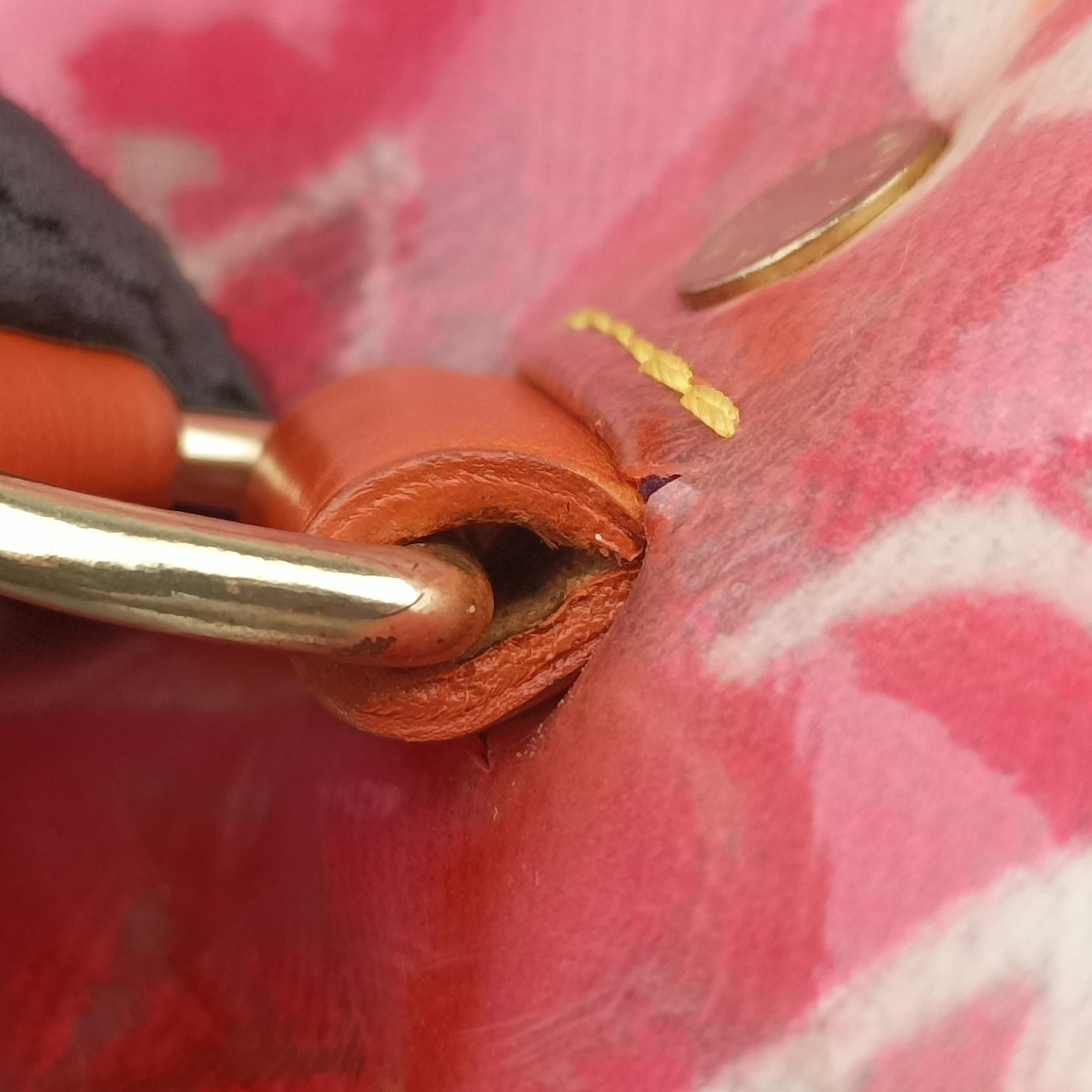 Pre-owned Louis Vuitton Weekender PM Rose×Multicolor Monogram Pulp M95734 handbag | stylenewstar