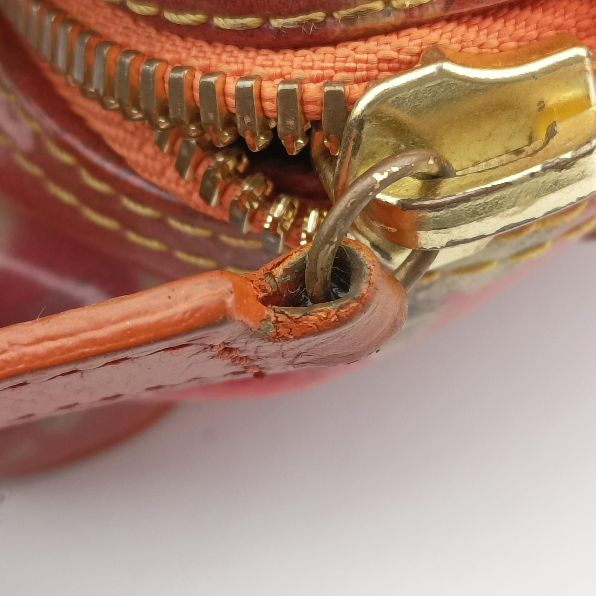 Pre-owned Louis Vuitton Weekender PM Rose×Multicolor Monogram Pulp M95734 handbag | stylenewstar