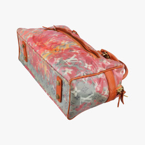 Pre-owned Louis Vuitton Weekender PM Rose×Multicolor Monogram Pulp M95734 handbag | stylenewstar