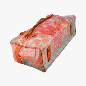 Pre-owned Louis Vuitton Weekender PM Rose×Multicolor Monogram Pulp M95734 handbag | stylenewstar