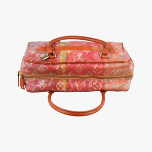 Pre-owned Louis Vuitton Weekender PM Rose×Multicolor Monogram Pulp M95734 handbag | stylenewstar