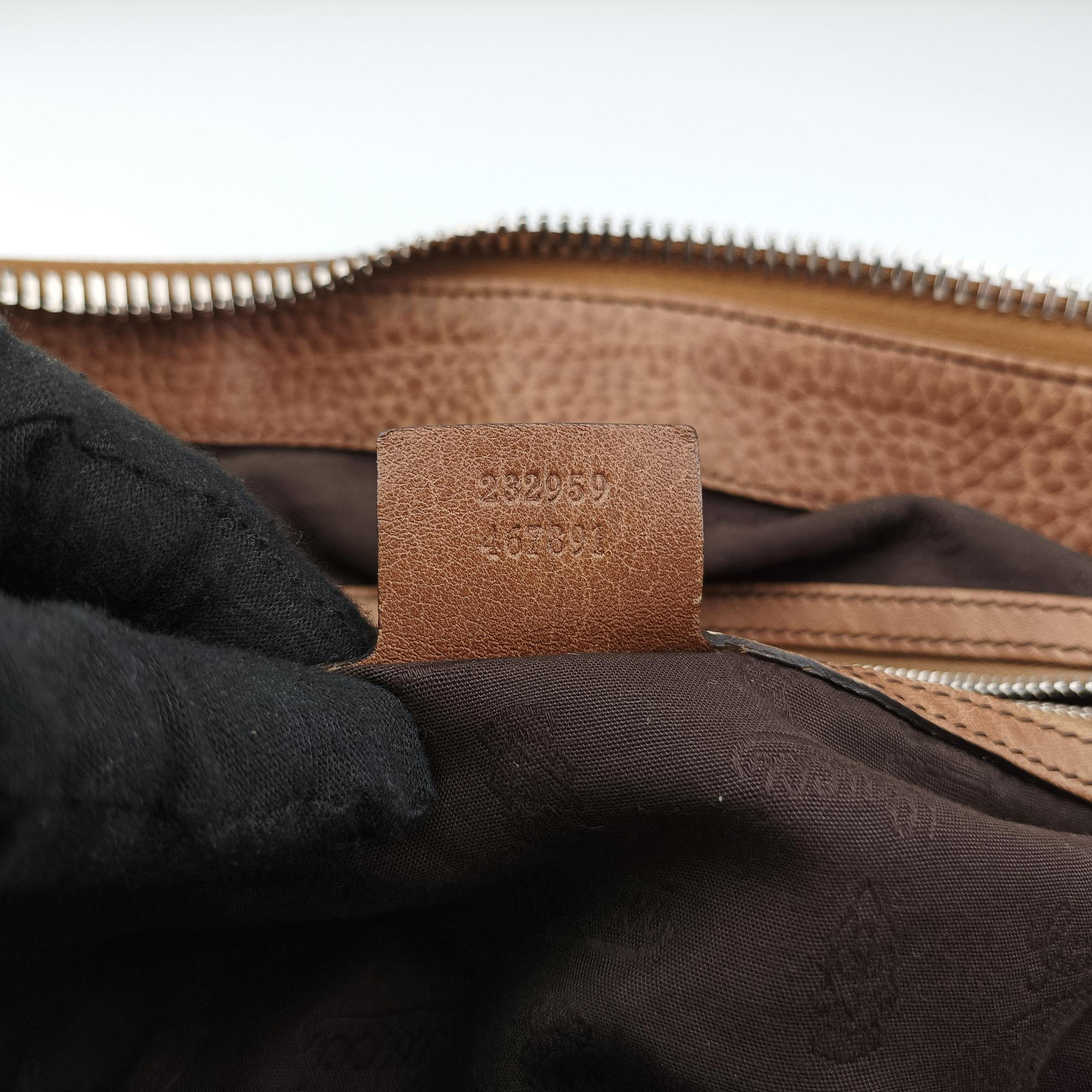 Pre-owned Gucci Medium Bamboo Brown Canvas×Leather 232959 handbag | stylenewstar