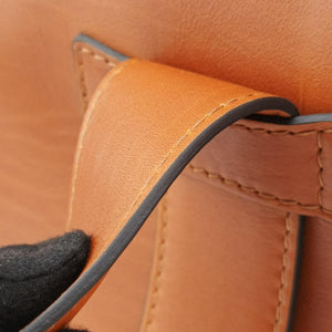 Secondhand Gucci Stirrup Brown leather 277514 handbag | stylenewstar